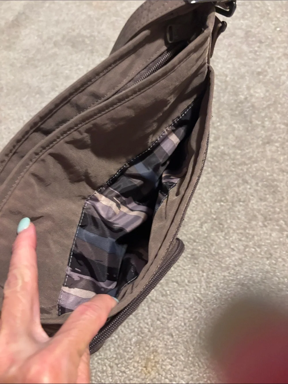 Brown Quilted Crossbody Bag Travel